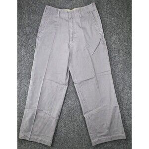 George & Martha Worker Pants Men 32x30 Gray Cargo Chino Utility NWT 100% Cotton